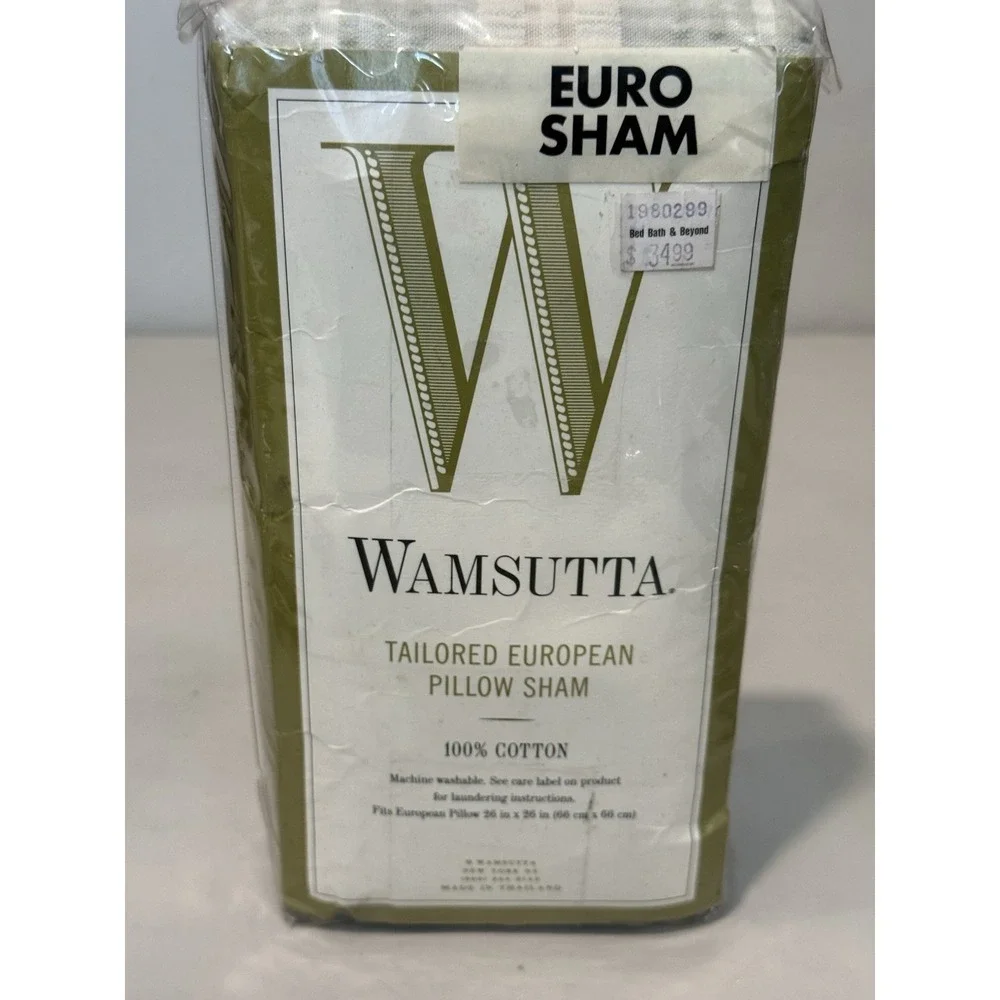 Vintage Wamsutta Pillow Sham Set 100% Cotton 26‎ x 26